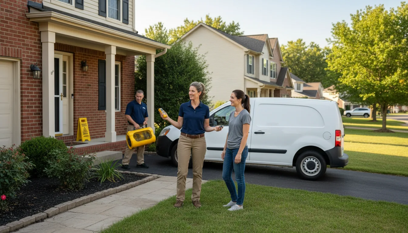 Residential water damage restoration in Roberts, ID